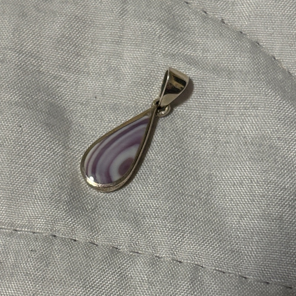 Elegant Purple Teardrop Necklace